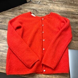 Sezane Red Gaspard Sweater